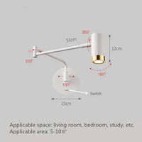 Applique murale LED Tactile Pivotante