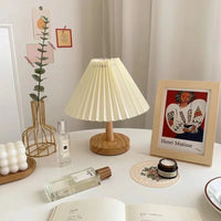 Lampe de Table LED nordique Moderne Plissée Ins