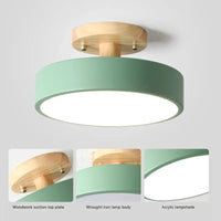 Plafonnier Bois Nordique LED Circulaire.
