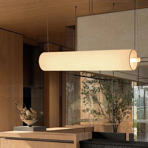 Lustre LED design moderne en forme de cylindre