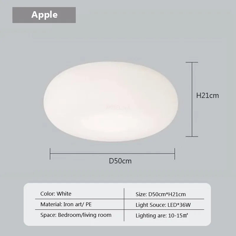 Suspension LED "Nordic Stripes Cream & Apples"