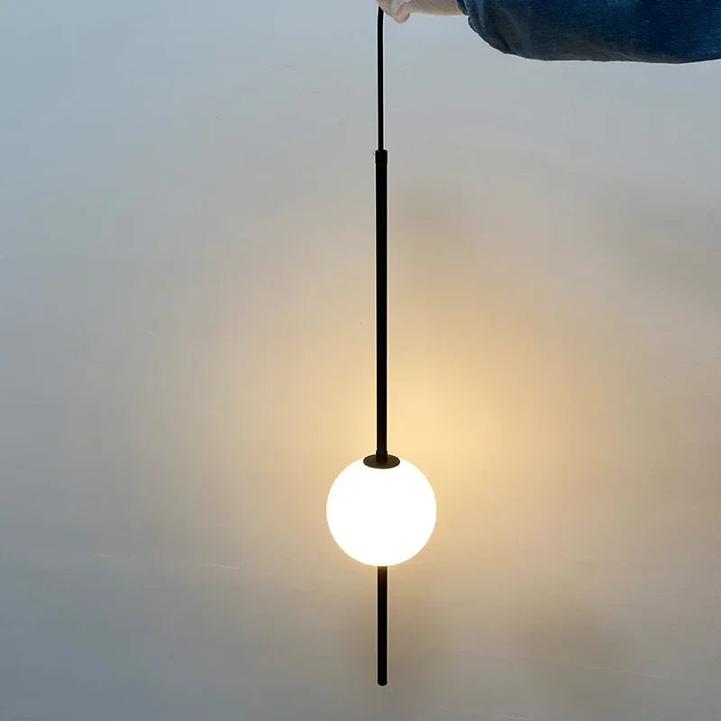Lustre en verre nordique pour suspension lumineuse - Salle à manger, chambre, restaurant et bar.