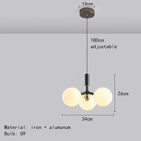 Suspension Nordik Verre et Métal