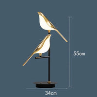 Lustre LED Oiseau-de-pie : Suspension Créative