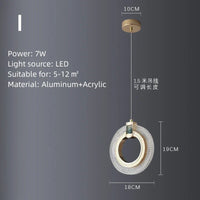 Suspension rotative multi-style Led Lights - Avec des lumières rondes pour votre maison et intérieur.