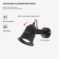 Applique Murale Rétro 2 en 1 en Aluminium avec Éclairage LED - Style Moderne