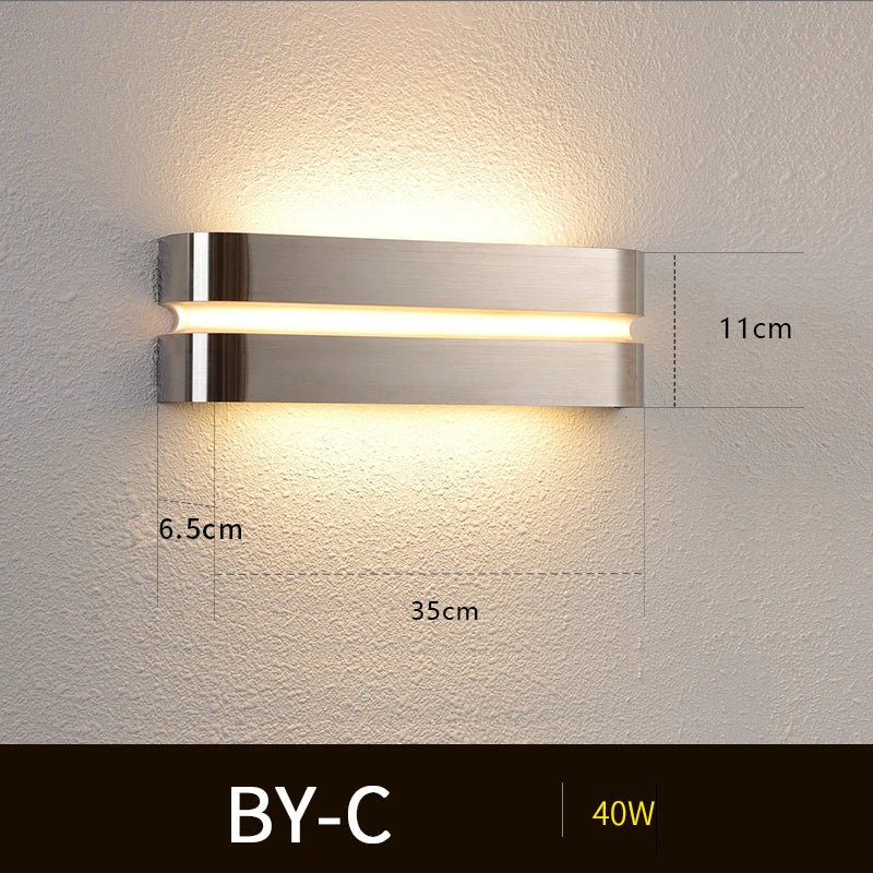 Applique murale d'extérieur en aluminium design