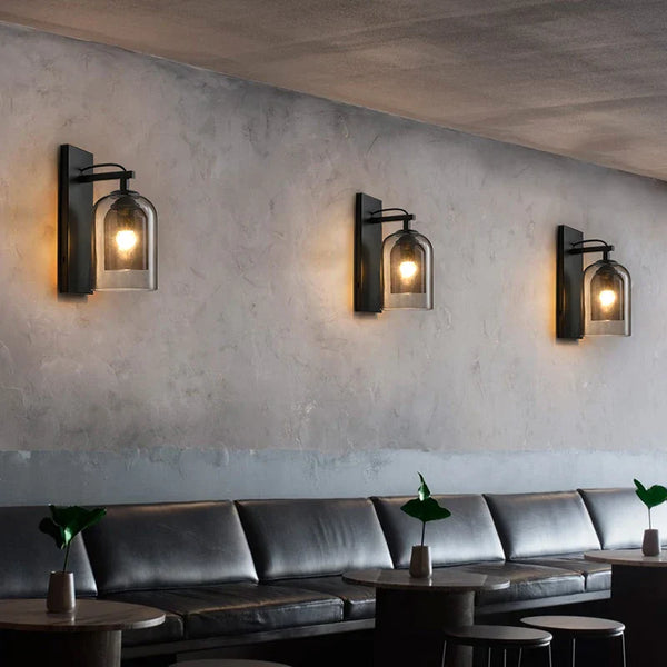 Applique murale loft en verre créatif pour un décor élégant