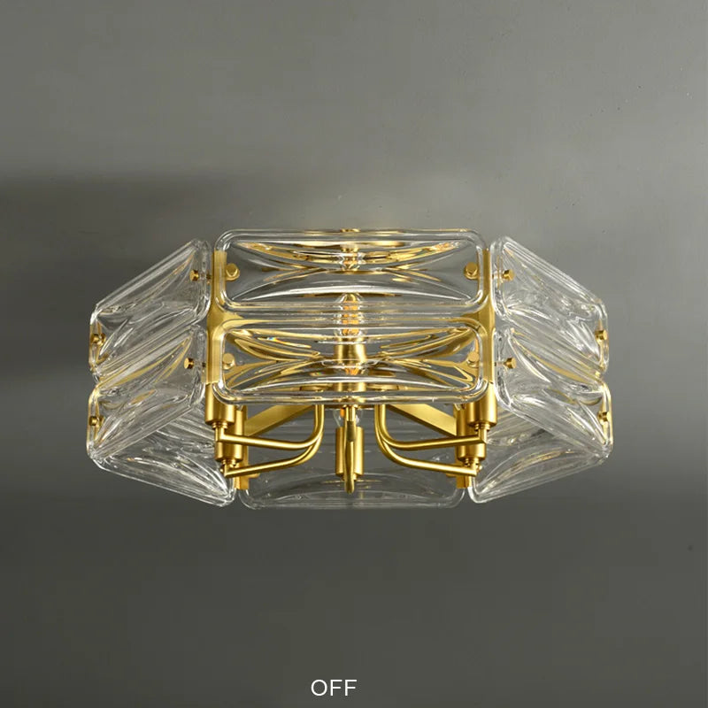 Lustre Nordique en Cuivre LED Surface Moderne et Luxueux