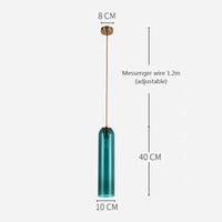 Suspension nordique en verre avec LED