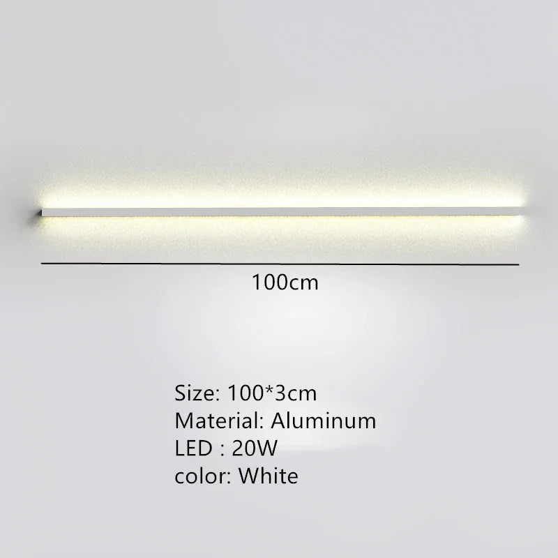Applique Murale LED Moderne avec Interrupteur de Gradation - Idéal pour une Décoration Élégante