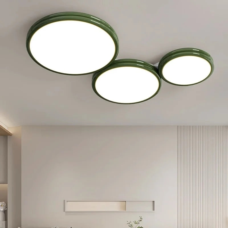 Plafonnier rond minimaliste LED pour éclairage intérieur
