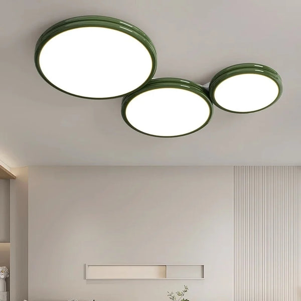 Plafonnier rond minimaliste LED pour éclairage intérieur