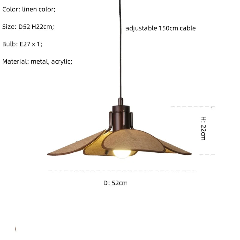 Suspension LED Minimaliste Nordique Wabi Sabi