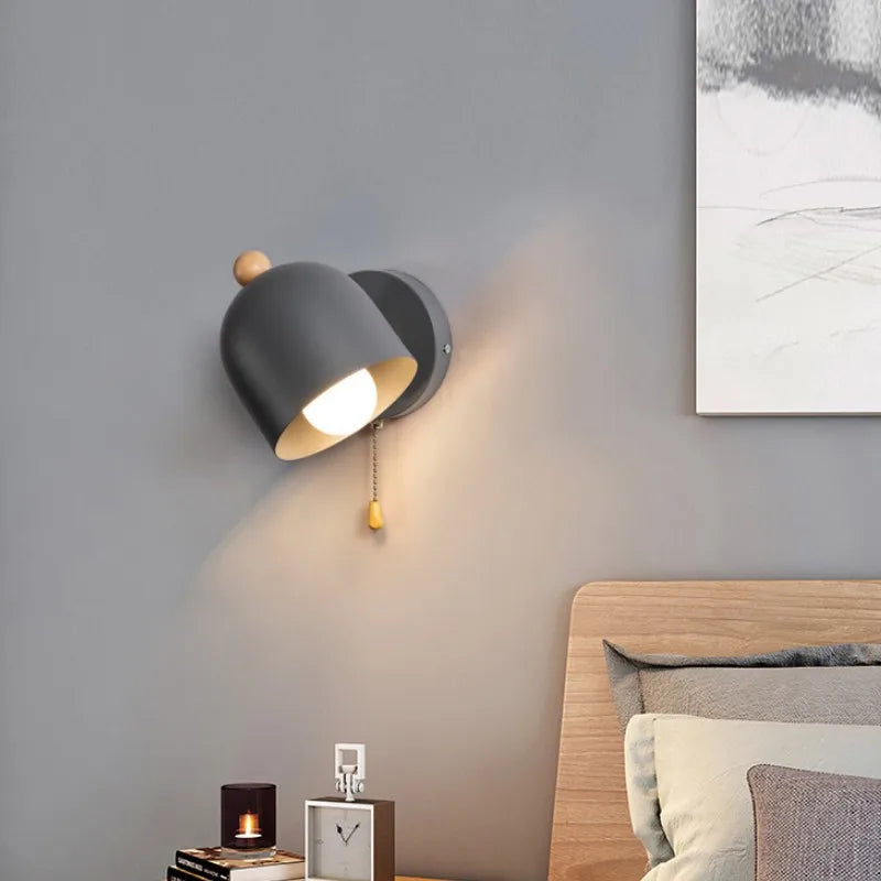 Applique Murale LED Macaron Nordique - Décoration Moderne avec Interrupteur