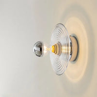 Appliques Murales Modernes à LED Motif d'Eau Design en Verre Simples Décoratives