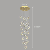 Lustre en cristal de décoration pour une maison contemporaine