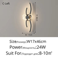Applique murale LED Full Spectrum : Protection des Yeux, Tricolore & Créative