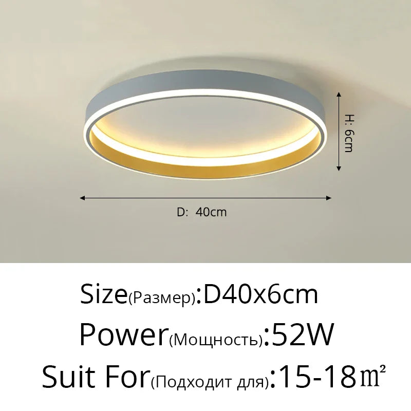 Plafonnier LED Moderne Nordique pour un Éclairage Intérieur de Qualité