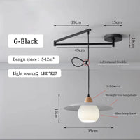 Lustres à bascule LED pour table à manger nordique