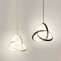 Suspension LED Rotative en Forme de Cercle