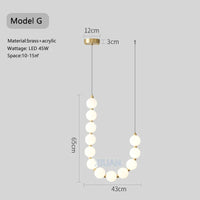 Lustre LED Design Arrondi