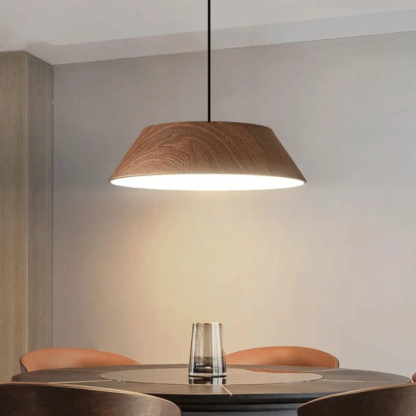 Lustre en Noyer pour Salle à Manger et Bar