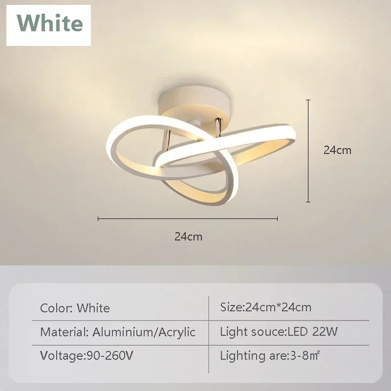Lustre LED Moderne pour Éclairage d'Entrées et Couloirs
