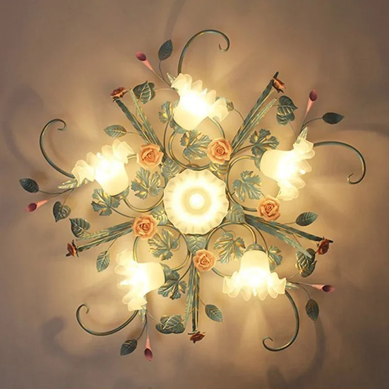 Plafonnier LED "Romance Rustique"