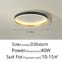 Plafonnier LED Moderne Nordique pour un Éclairage Intérieur de Qualité