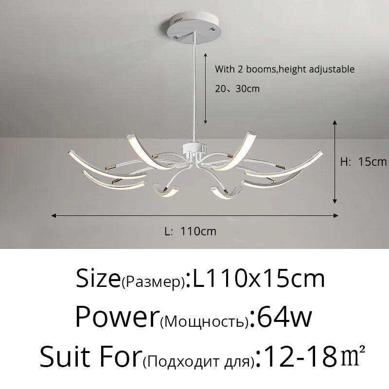 Lustre LED moderne pour un éclairage intérieur de haute qualité - Livraison directe