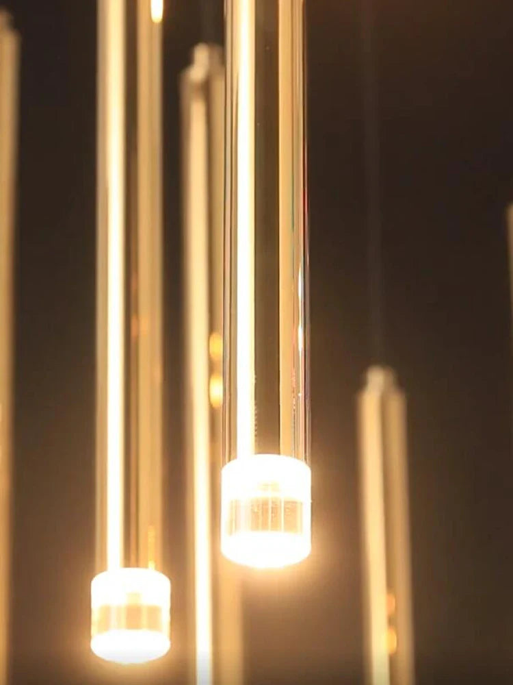 Lustre LED Suspendu Moderne pour Villa Loft Hôtel