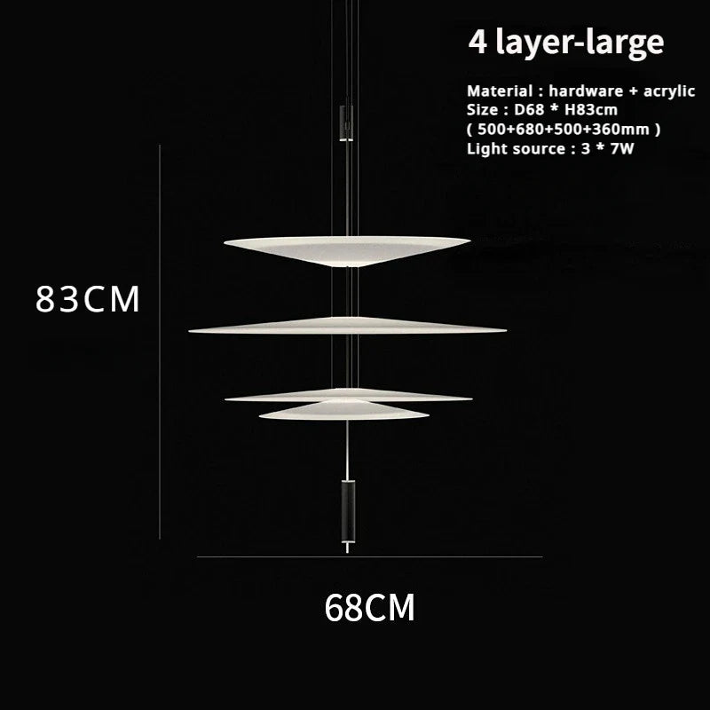 Sandyha Lustre Style Soucoupe Volante LED Moderne pour Décoration Intérieure