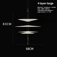 Sandyha Lustre Style Soucoupe Volante LED Moderne pour Décoration Intérieure