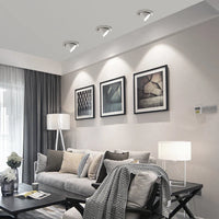 Spot LED Downlight Dimmable 360° - Rotation à Angle ajustable - Plafond encastré 7W 10W 20W AC 110V/220V - Idéal pour Chambre et Couloir
