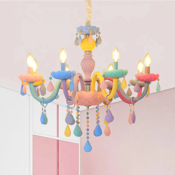 Lustre Crystal Candle LED suspensions