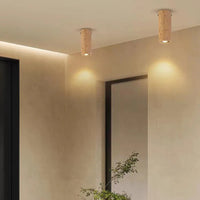 Plafonnier cylindrique en pierre naturelle Luminaire Decor, Livraison Directe