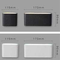 Applique Murale LED Moderne Étanche pour Intérieur et Extérieur - Luminaire Décoratif en Aluminium