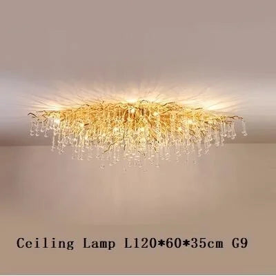 Lustre en Cristal LED de Luxe Moderne pour un Intérieur Élégant