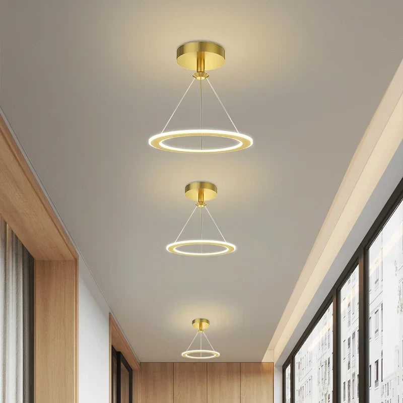 Lustre Nordique Épuré pour Balcon Bar Restaurant LED