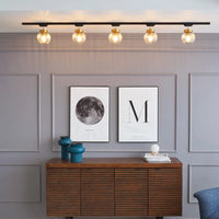 Plafonnier LED nordique en verre décoratif d'intérieur ajustable