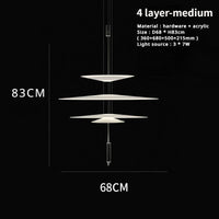 Sandyha Lustre Style Soucoupe Volante LED Moderne pour Décoration Intérieure