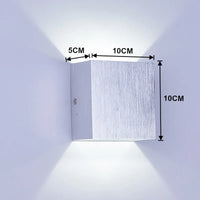 Applique Murale LED Lumière Extérieure Dorée IP65