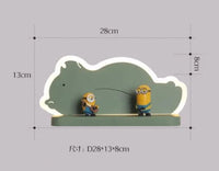Fille Enfant Chambre Décor Éclairage de Nuit Lapin Rose