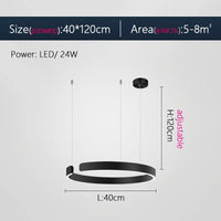 Lustre Anneau Nordique LED Réglable pour Salle à Manger - Collection Maison Luminaires