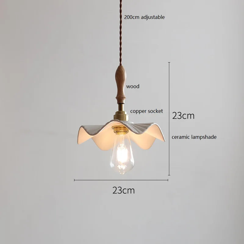 Suspension LED Conique Design en Céramique