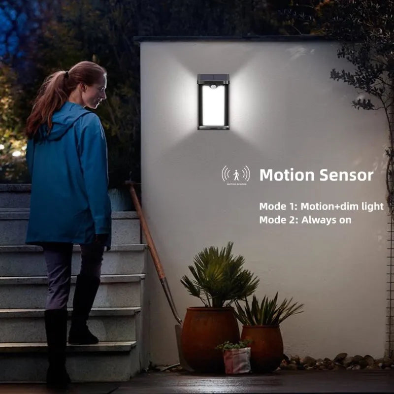 Applique murale solaire LED extérieur avec capteur de mouvement