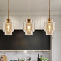 Suspension LED en verre au design nordique minimaliste - Élégance Scandinave