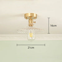 Suspension conique en verre contemporaine Edison.