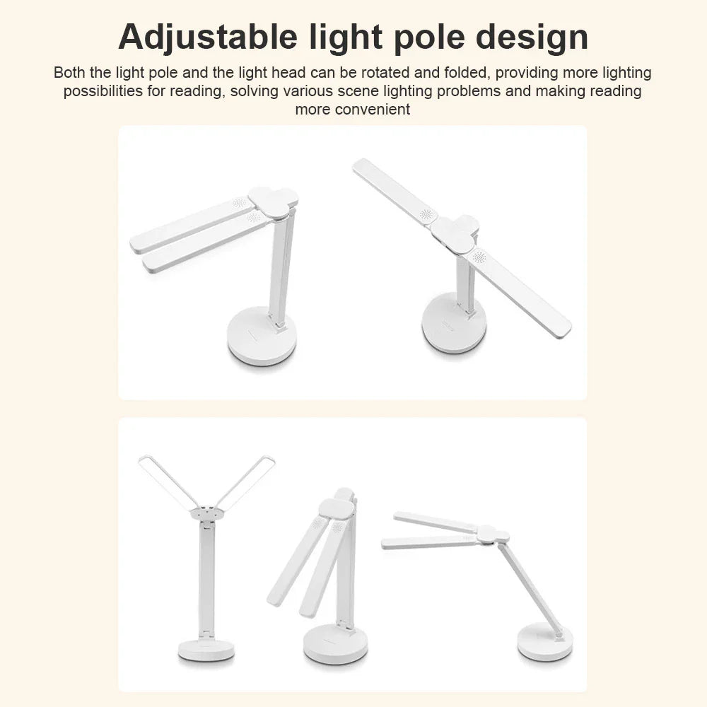 Lampe de Bureau LED Tactile 3 Niveaux - Veilleuse USB Rechargeable
